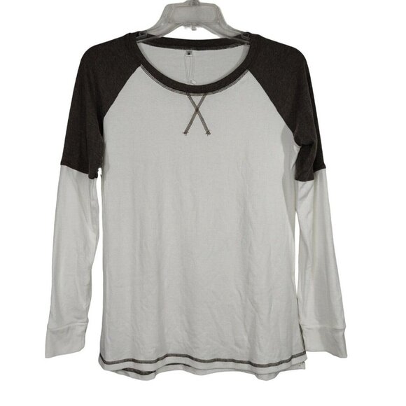 Todolor T-Shirt Shirt Men Size M Cream Brown Long Sleeve NEW - Picture 1 of 8